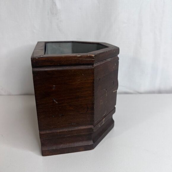 Antique Plantar Cachepot Lions Head & Ring Regency Flower Pot Inlaid Edwardian - Picture 3 of 9